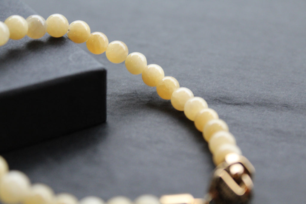 Fred Bennett Healing Bead Bracelet Yellow Jade