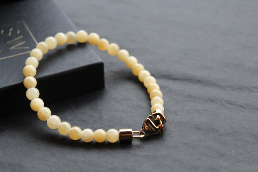 Fred Bennett Healing Bead Bracelet Yellow Jade