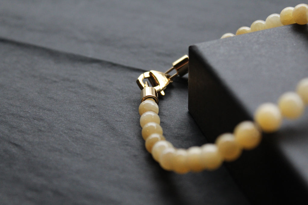 Fred Bennett Healing Bead Bracelet Yellow Jade