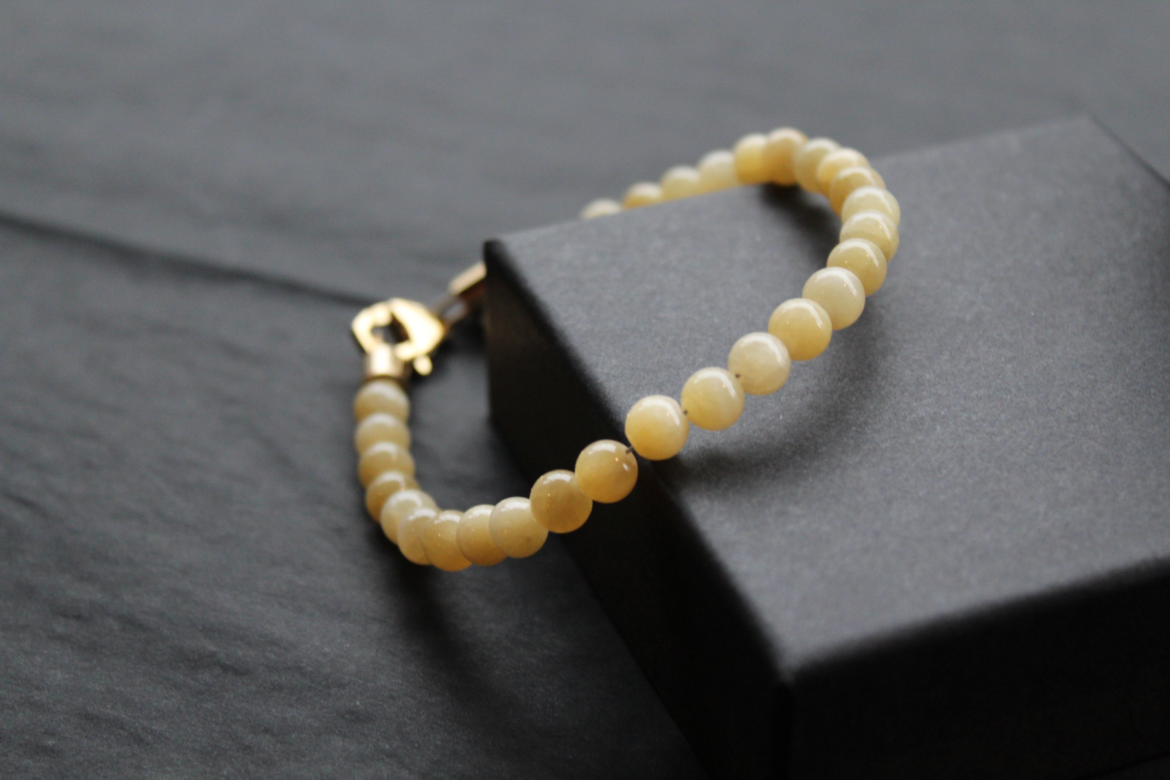 Fred Bennett Healing Bead Bracelet Yellow Jade
