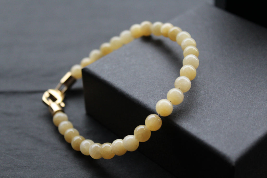 Fred Bennett Healing Bead Bracelet Yellow Jade
