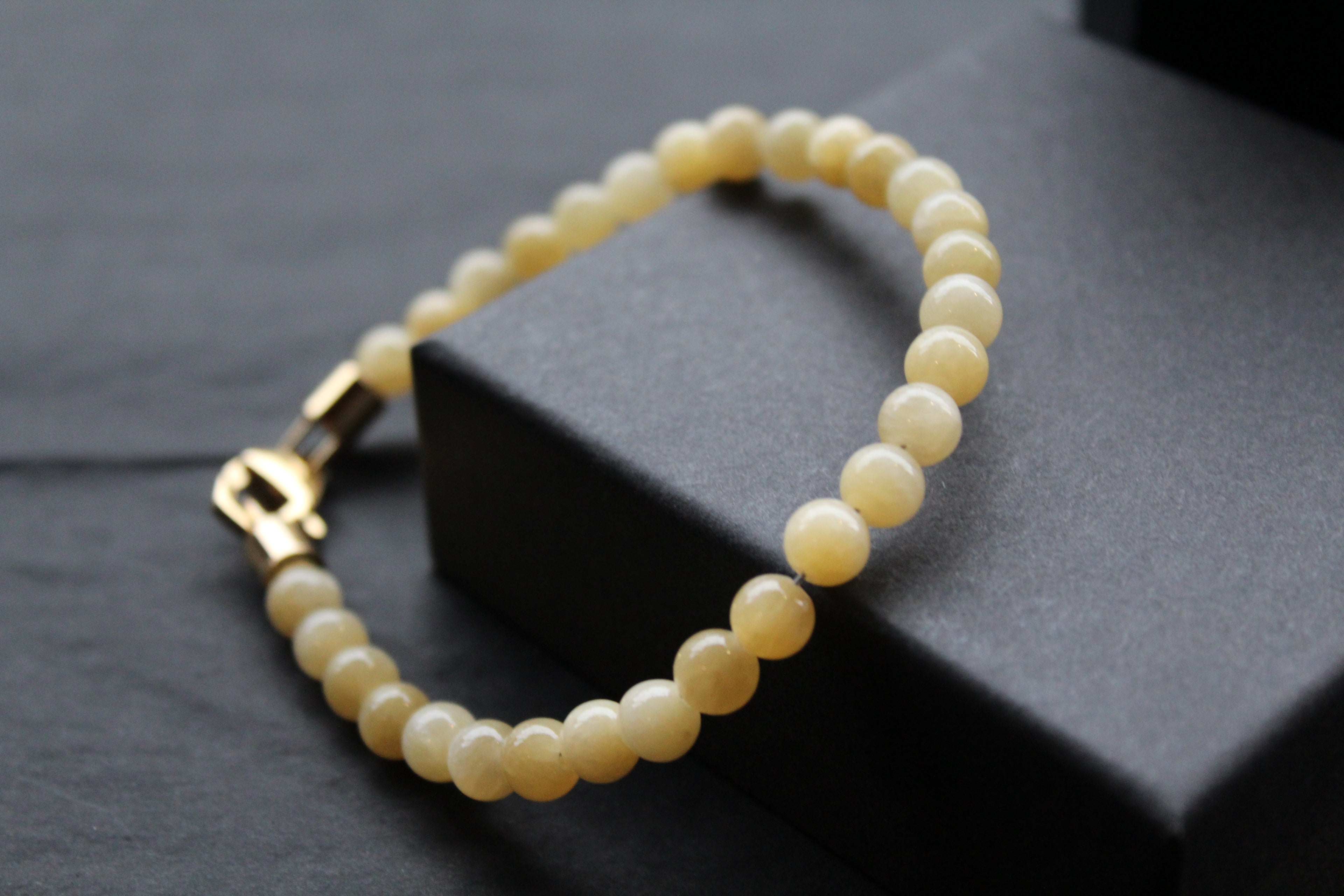 Fred Bennett Healing Bead Bracelet Yellow Jade