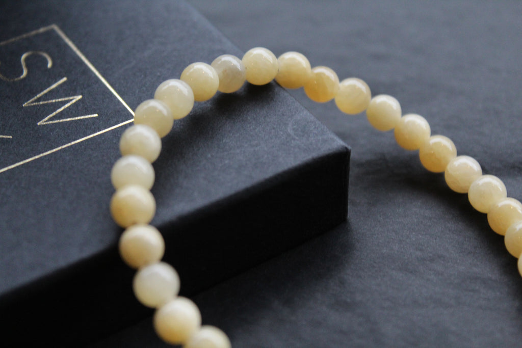 Fred Bennett Healing Bead Bracelet Yellow Jade