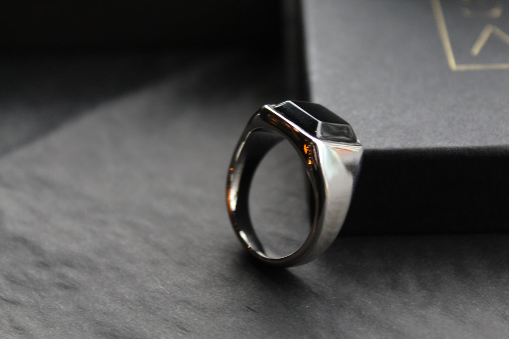 Fred Bennett Signet Ring with Onyx