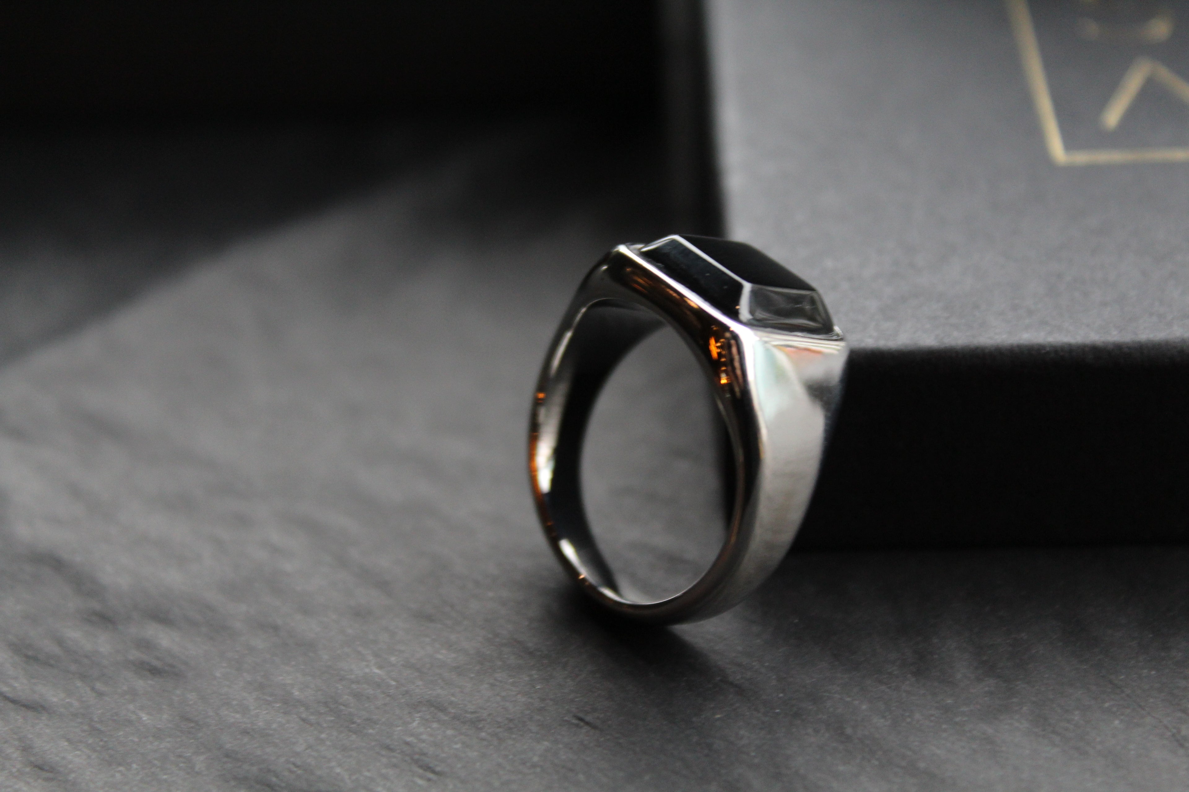 Fred Bennett Signet Ring with Onyx