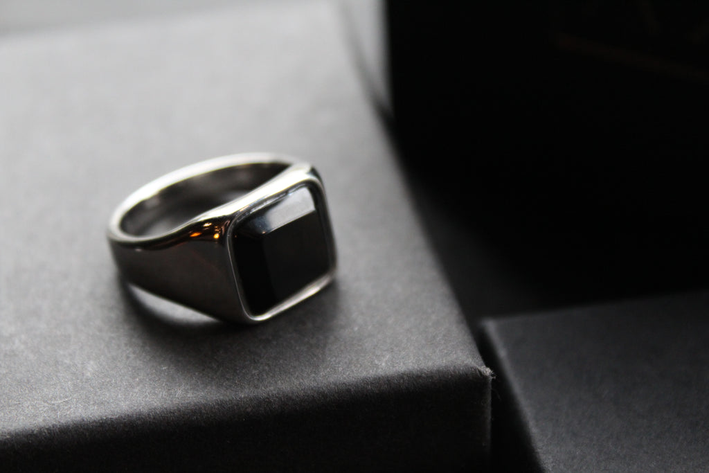 Fred Bennett Signet Ring with Onyx