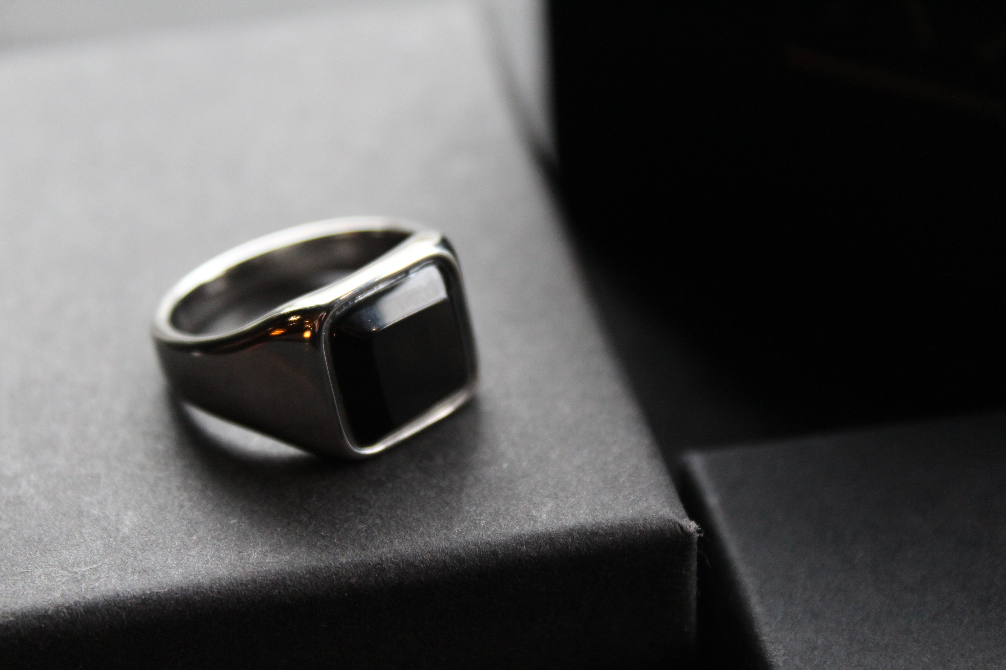 Fred Bennett Signet Ring with Onyx