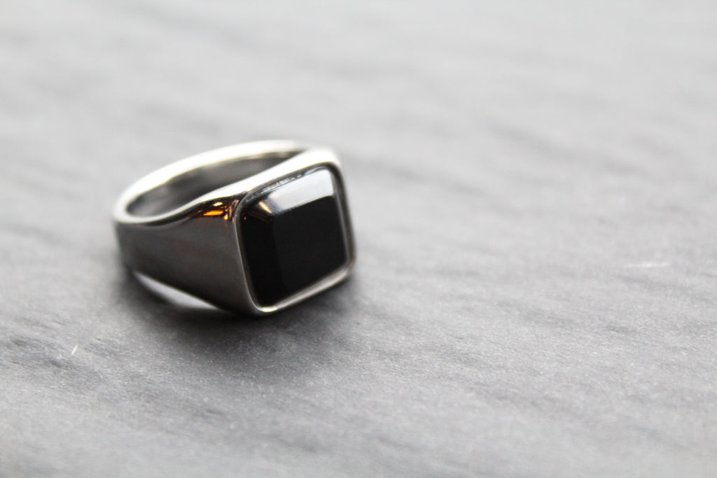 Fred Bennett Signet Ring with Onyx