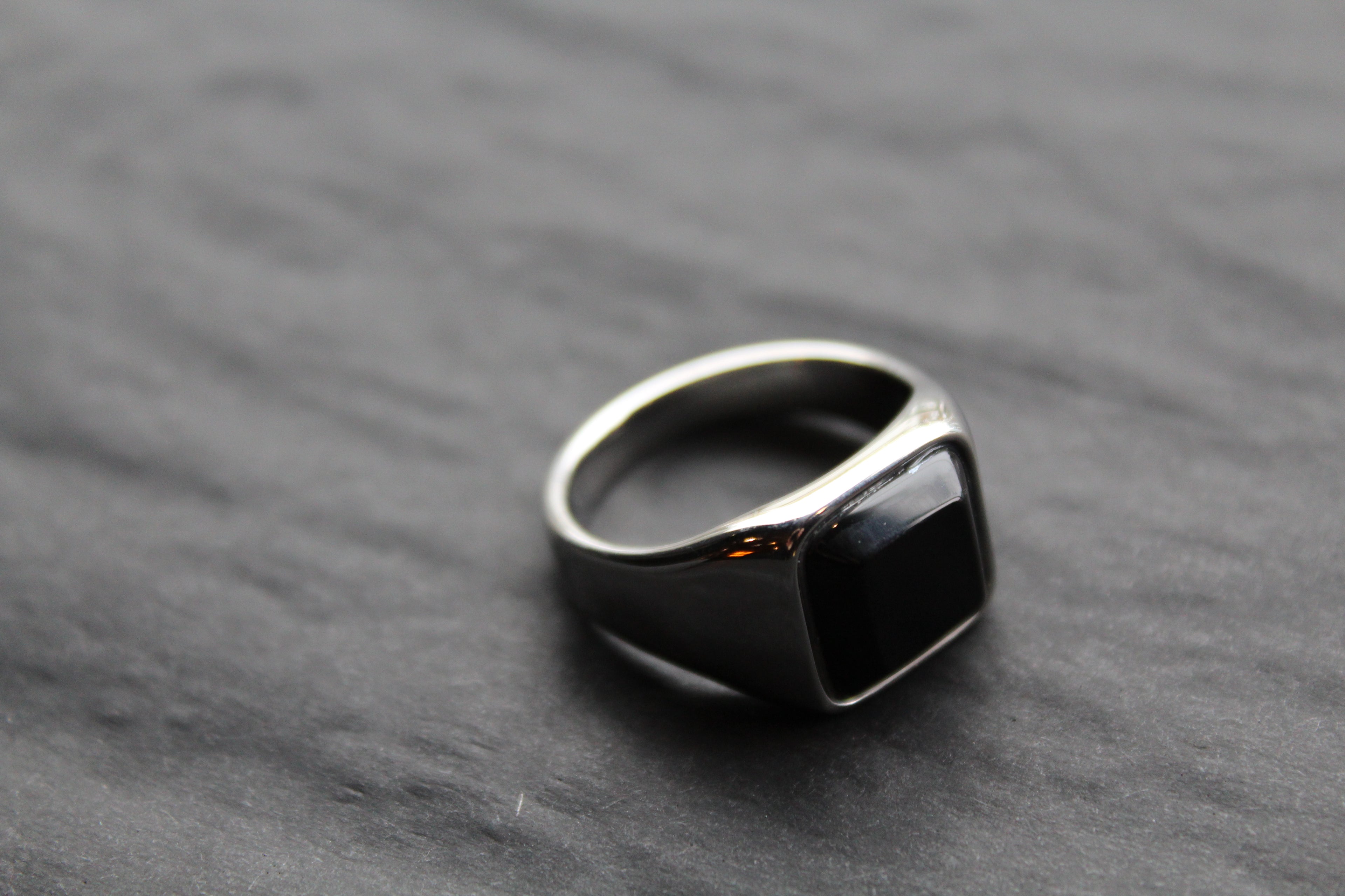 Fred Bennett Signet Ring with Onyx
