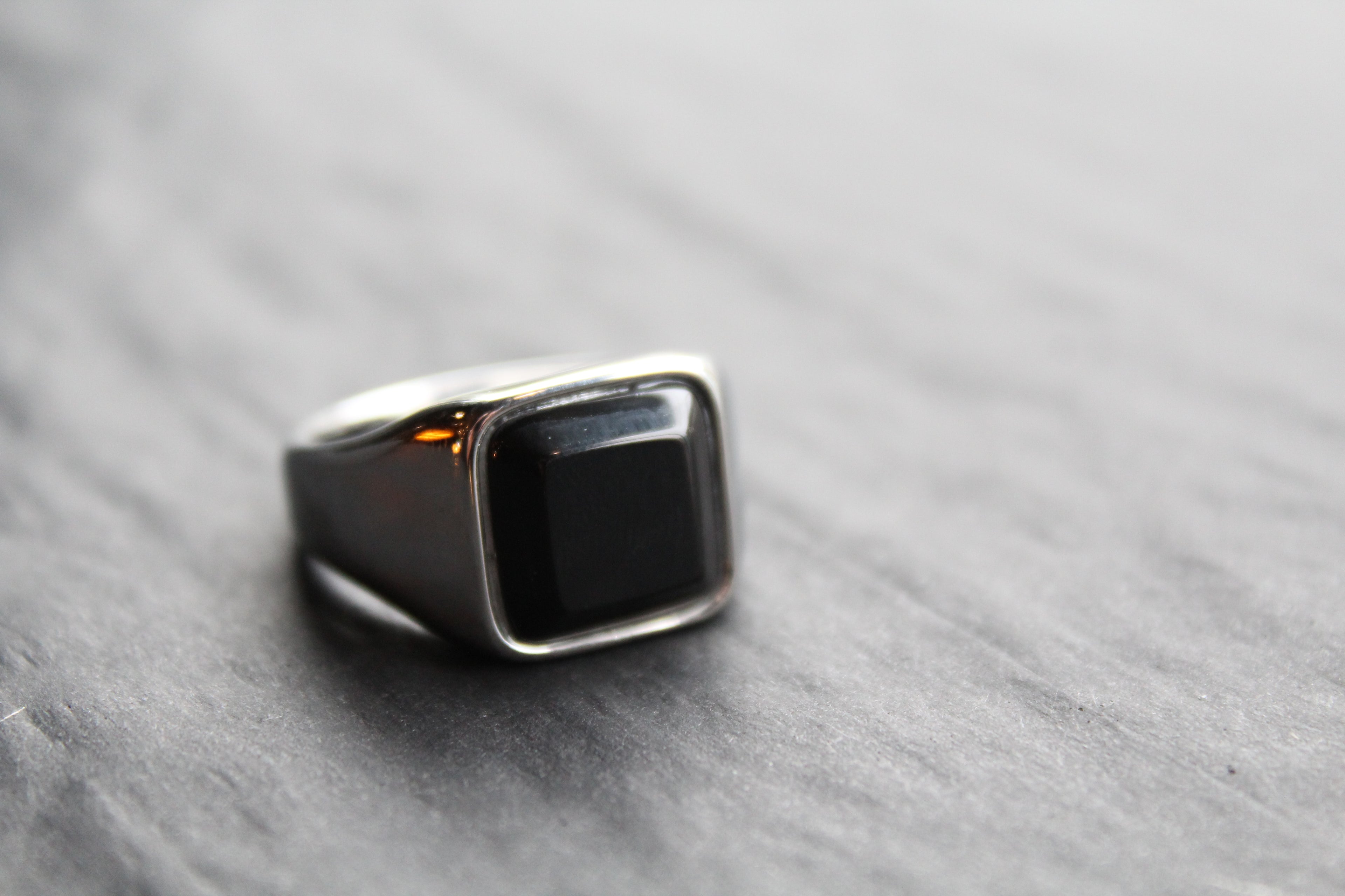 Fred Bennett Signet Ring with Onyx