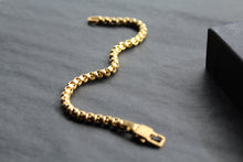Load image into Gallery viewer, Gold IP Steel Dainty Cuban Chain Bracelet
