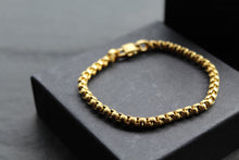 Load image into Gallery viewer, Gold IP Steel Dainty Cuban Chain Bracelet
