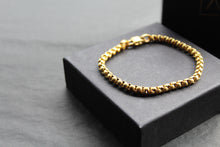 Load image into Gallery viewer, Gold IP Steel Dainty Cuban Chain Bracelet
