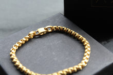 Load image into Gallery viewer, Gold IP Steel Dainty Cuban Chain Bracelet
