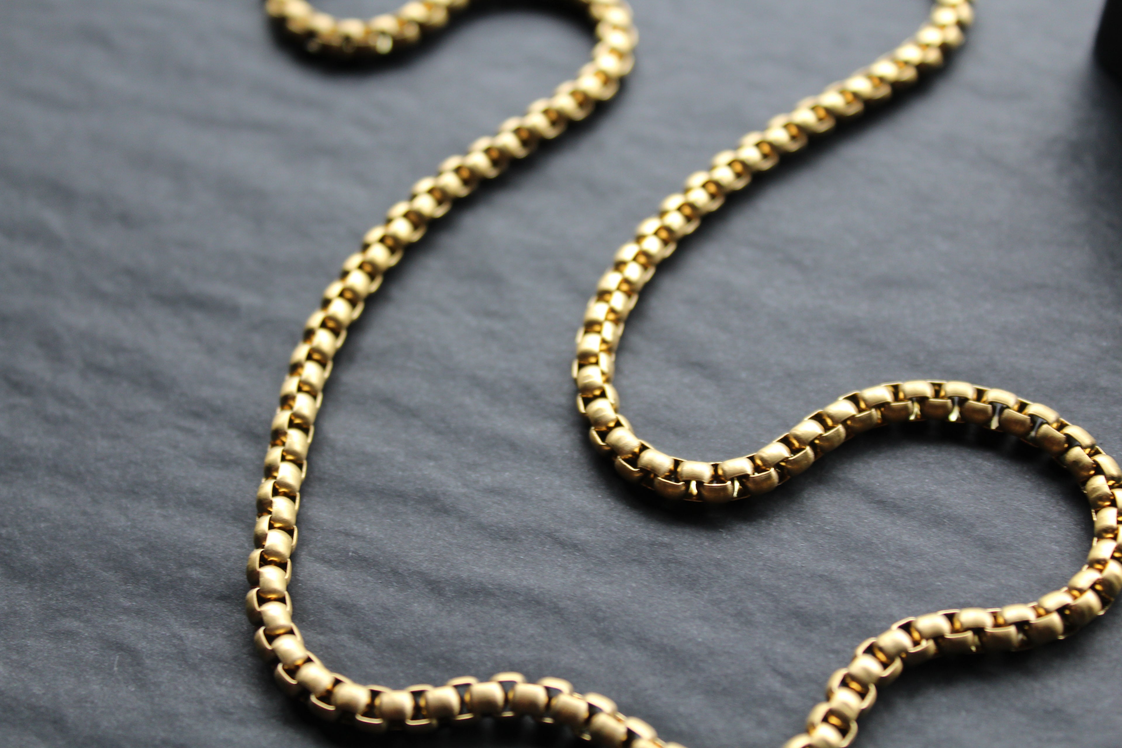 Gold IP Steel Dainty Cuban Chain Necklace