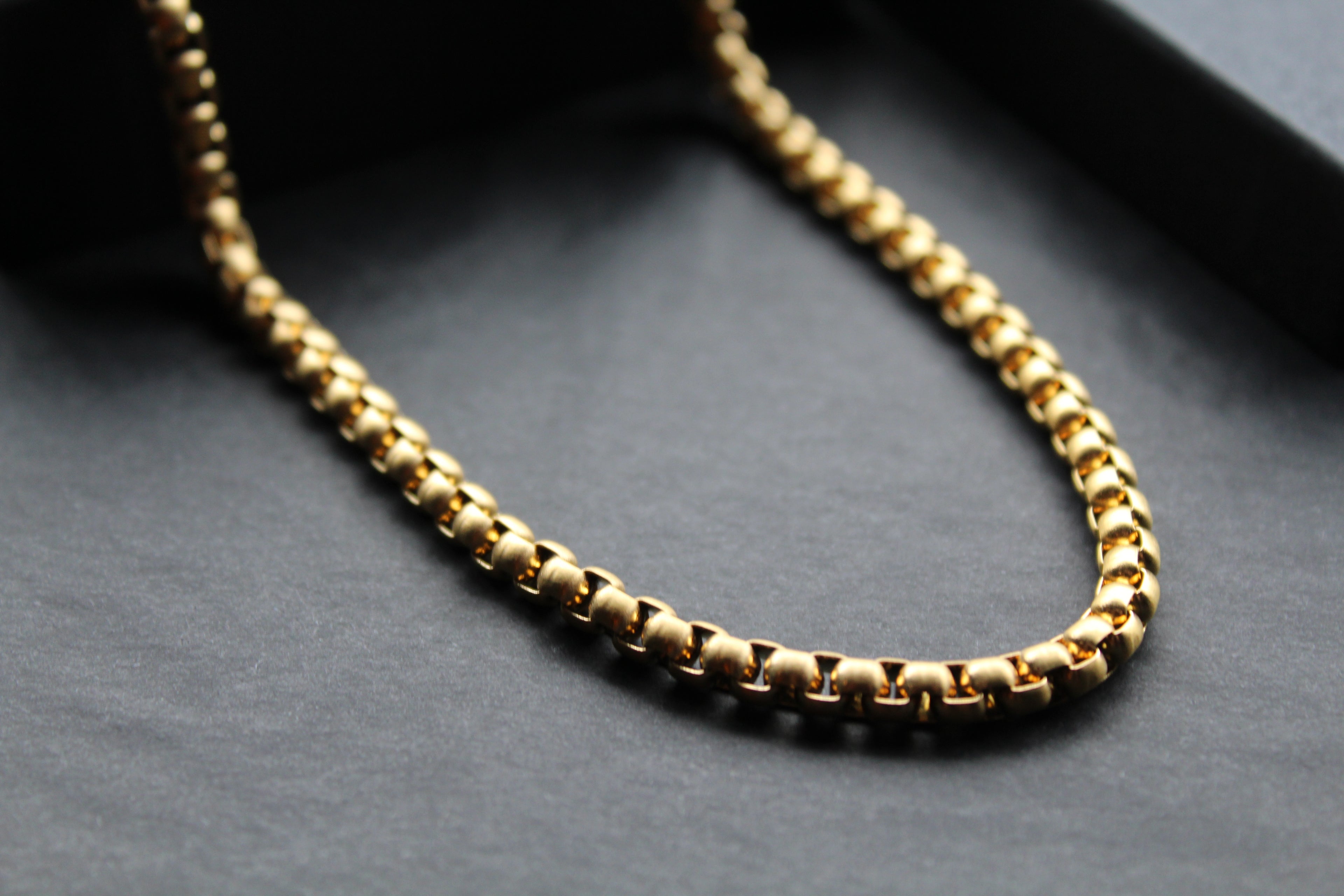 Gold IP Steel Dainty Cuban Chain Necklace