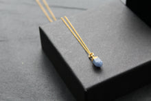 Load image into Gallery viewer, Gold Plated Rough Sapphire Gemstone Necklace
