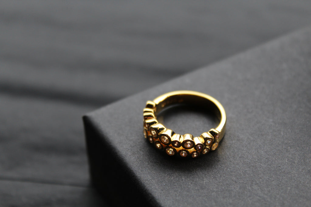 Gold Vermeil Cluster Dress Ring