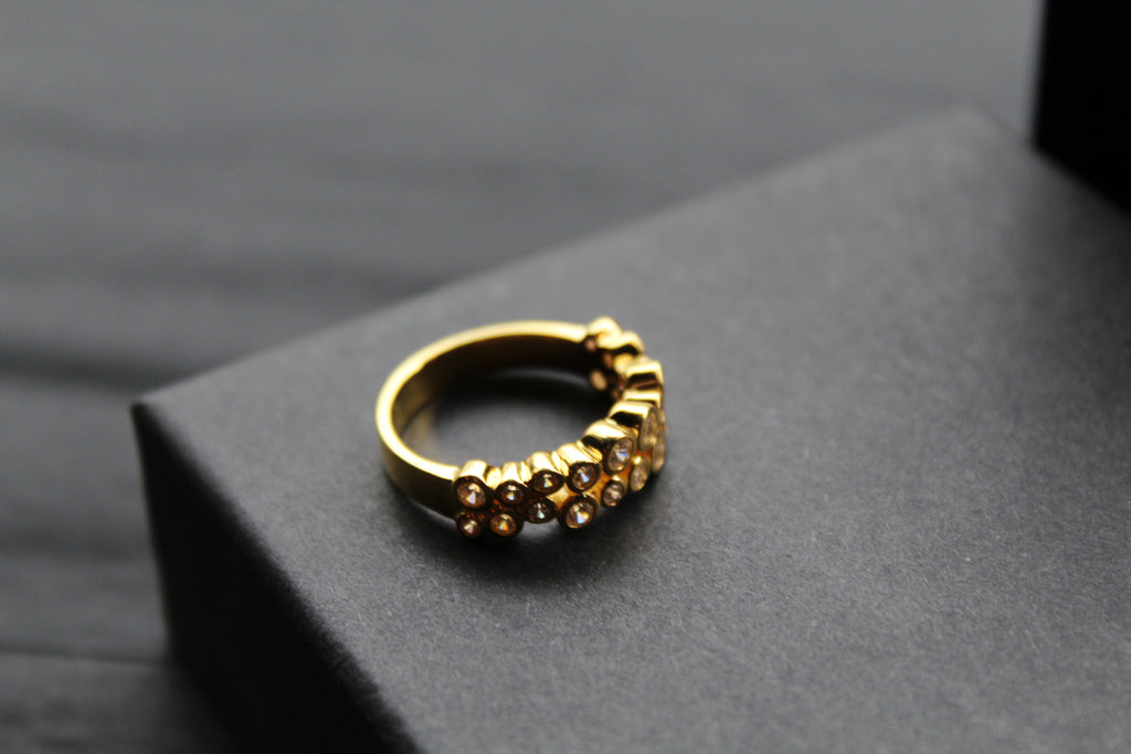 Gold Vermeil Cluster Dress Ring