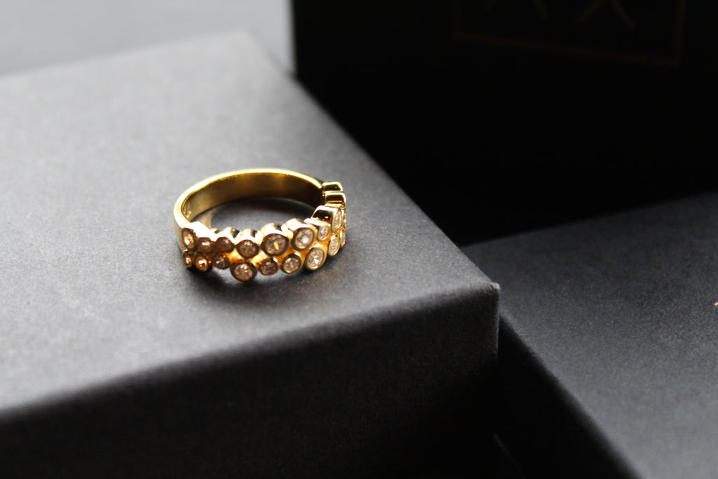 Gold Vermeil Cluster Dress Ring