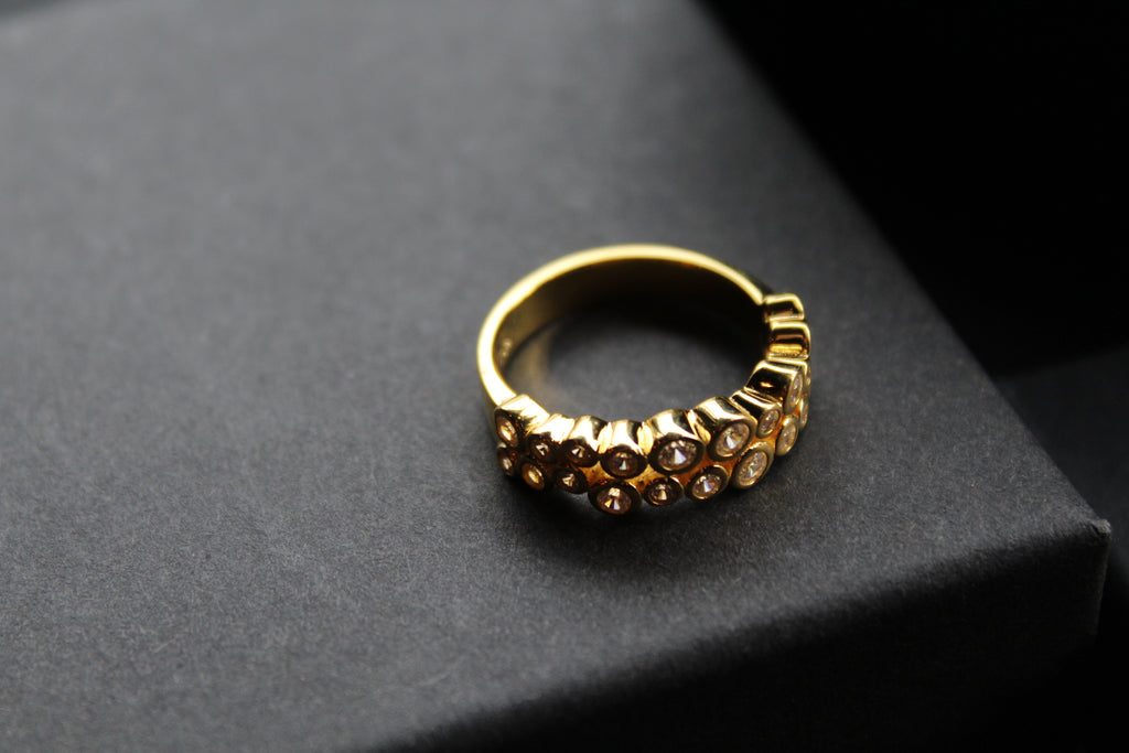 Gold Vermeil Cluster Dress Ring
