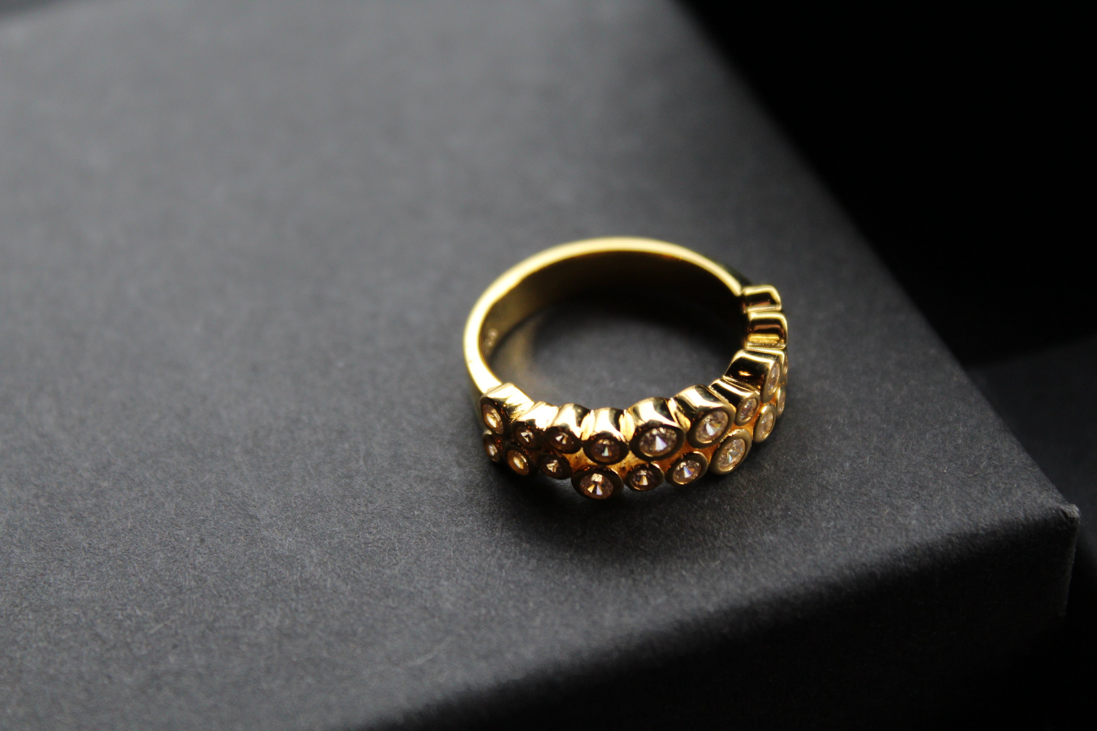 Gold Vermeil Cluster Dress Ring