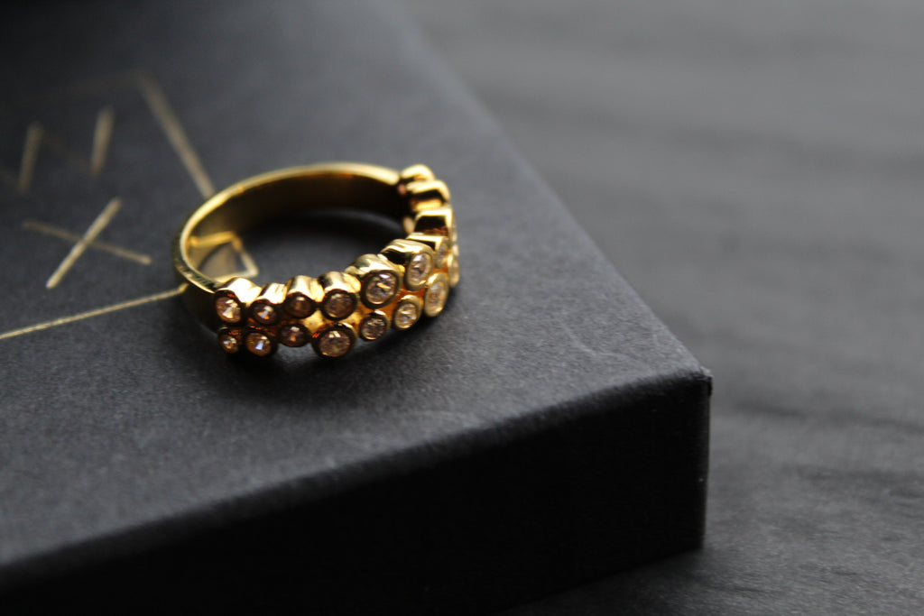 Gold Vermeil Cluster Dress Ring