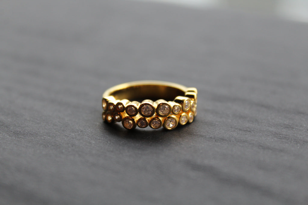 Gold Vermeil Cluster Dress Ring