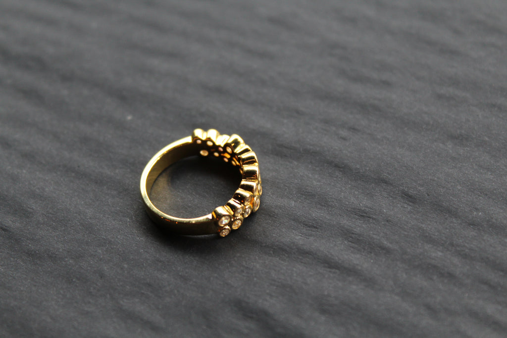 Gold Vermeil Cluster Dress Ring