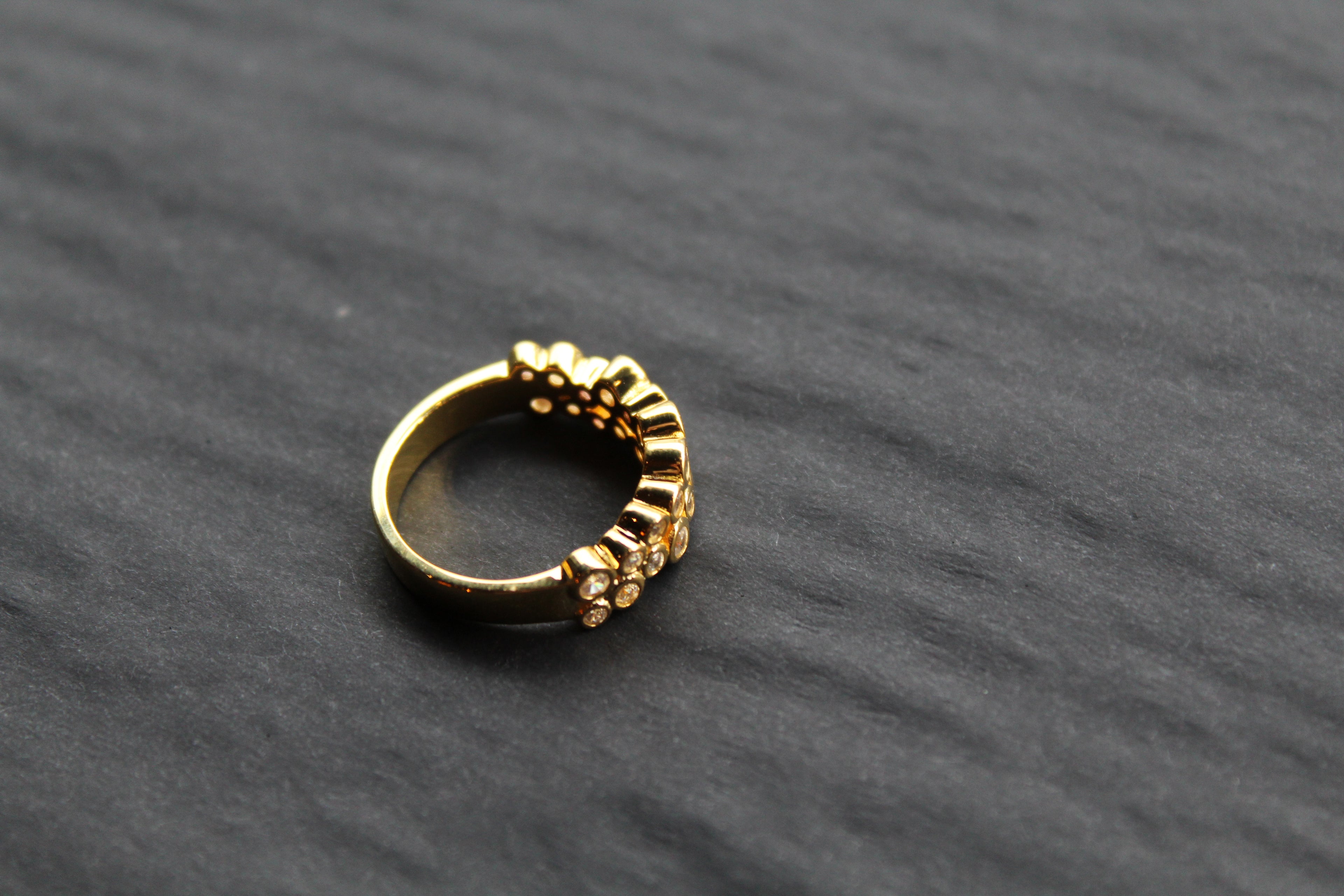 Gold Vermeil Cluster Dress Ring