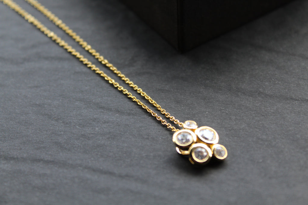 Gold Vermeil Cluster Necklace