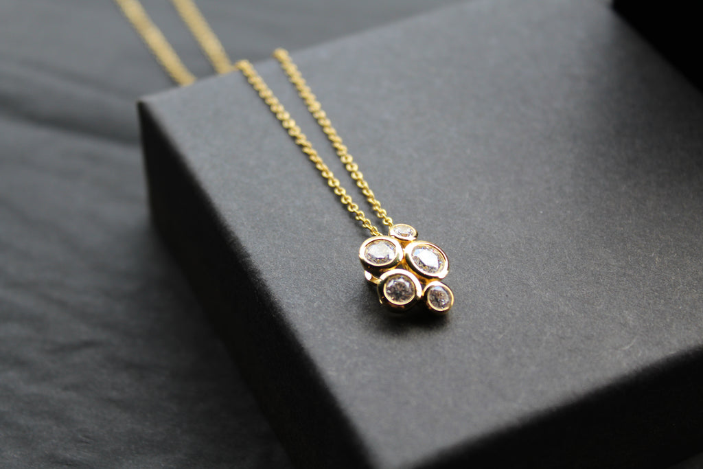 Gold Vermeil Cluster Necklace