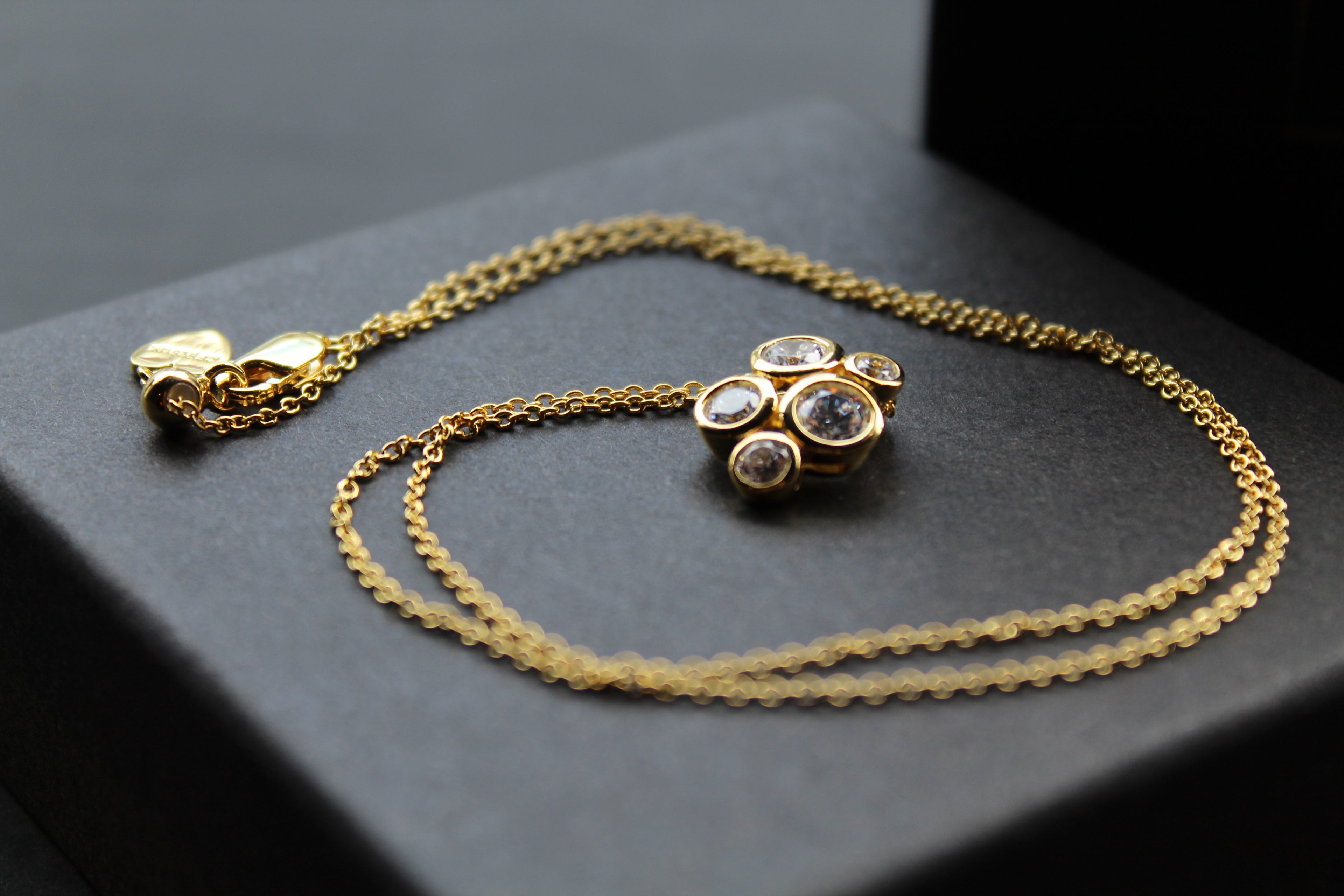Gold Vermeil Cluster Necklace
