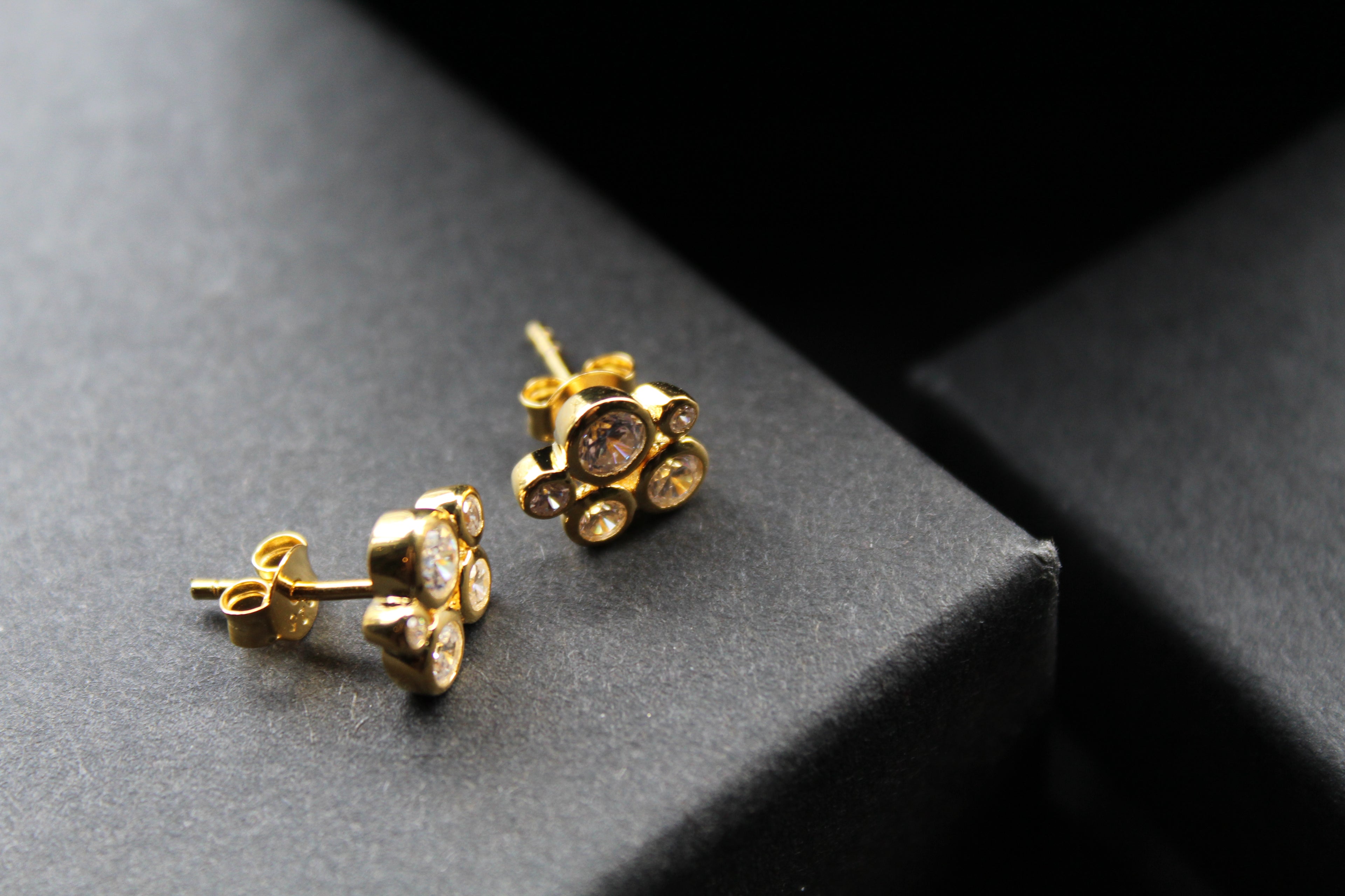 Gold Vermeil Cluster Studs