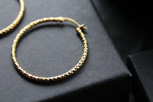Load image into Gallery viewer, Gold Vermeil Faceted Creole Hoop 33mm
