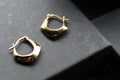 Gold Vermeil Irregular Chunky Hoop Earrings