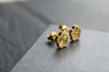 Gold Vermeil Vintage Flower Earrings