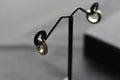 Gold & Cubic Zirconia Huggie Earrings