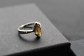 Sterling Silver Citrine Marquise Dress Ring
