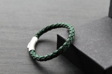 Load image into Gallery viewer, Green Suede Bracelet with Steel Clasp
