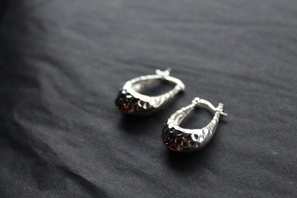 Hammered Creole Hoop Earrings