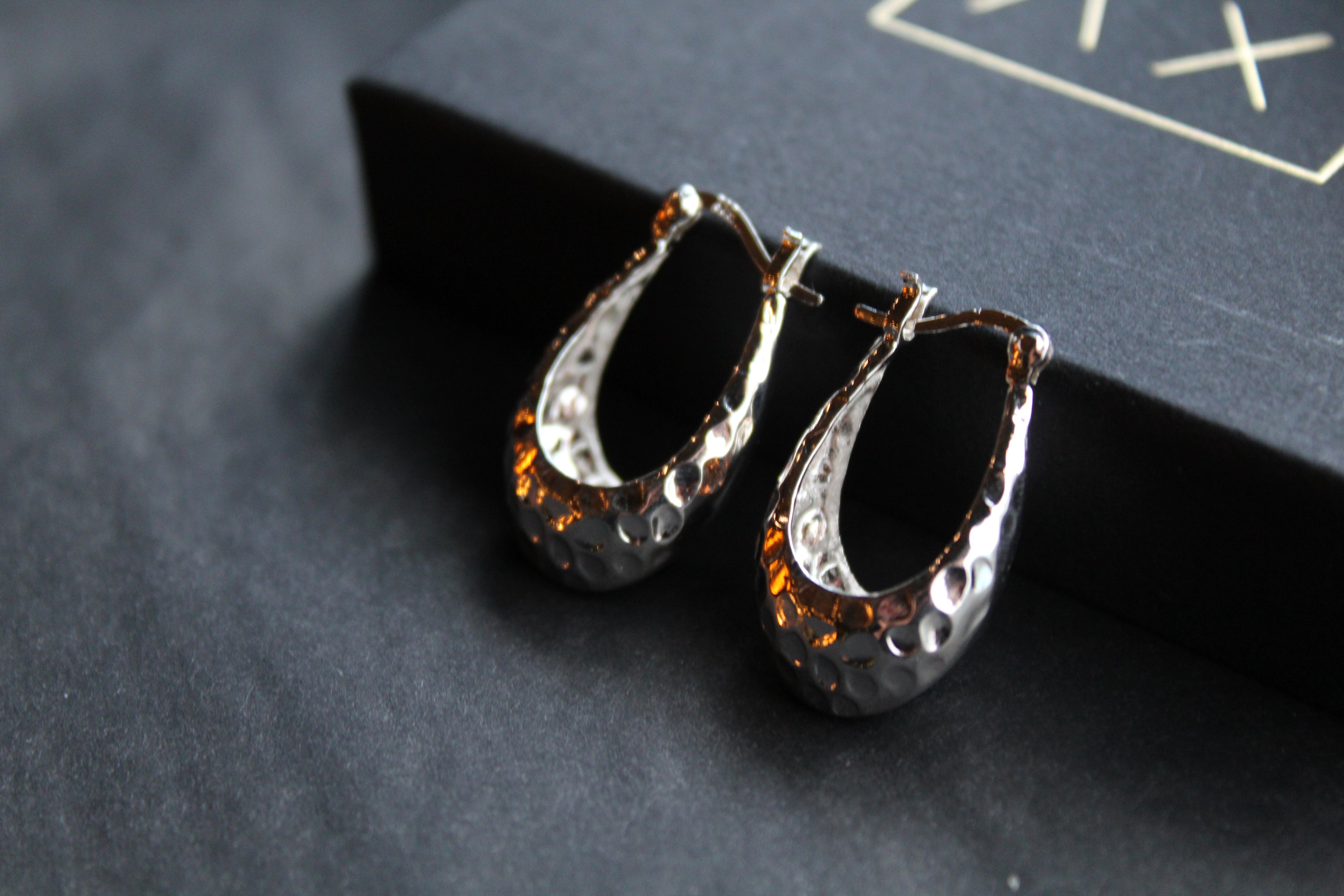 Hammered Creole Hoop Earrings