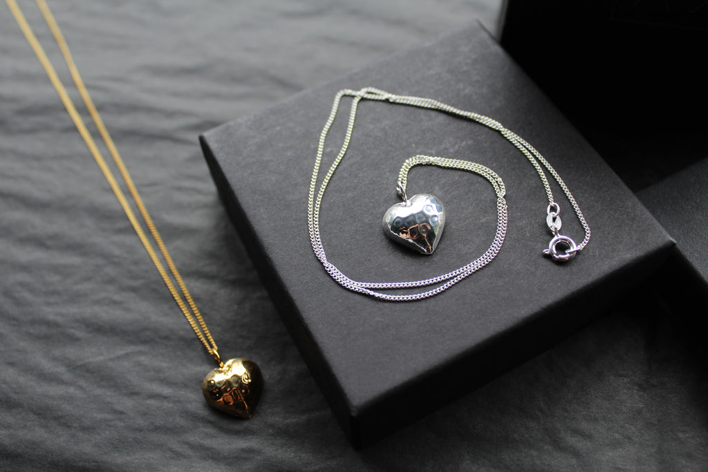 Hammered Heart Necklace