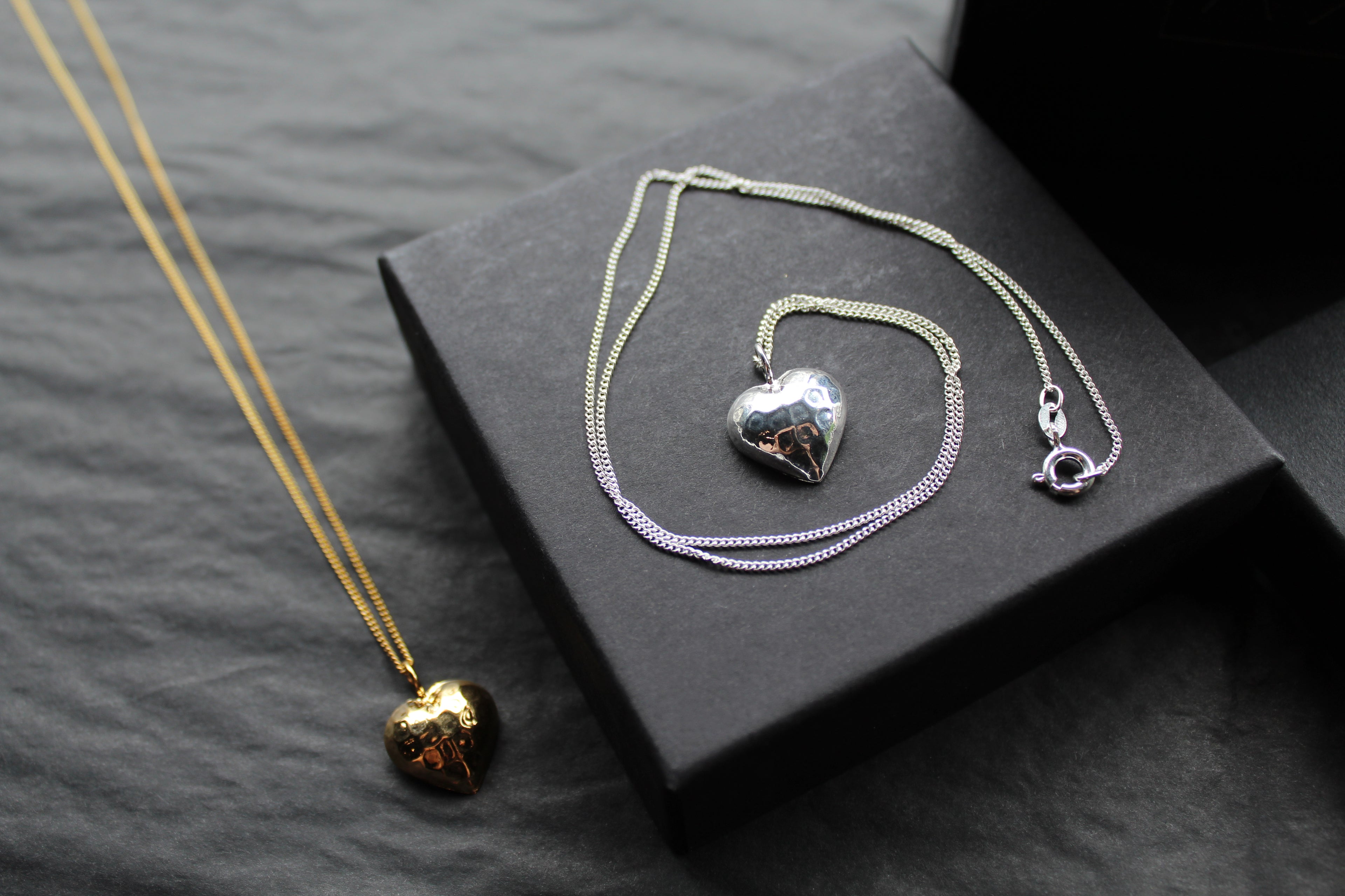 Hammered Heart Necklace