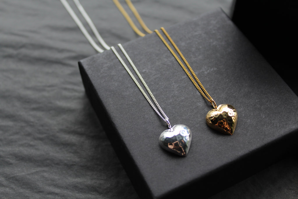Hammered Heart Necklace