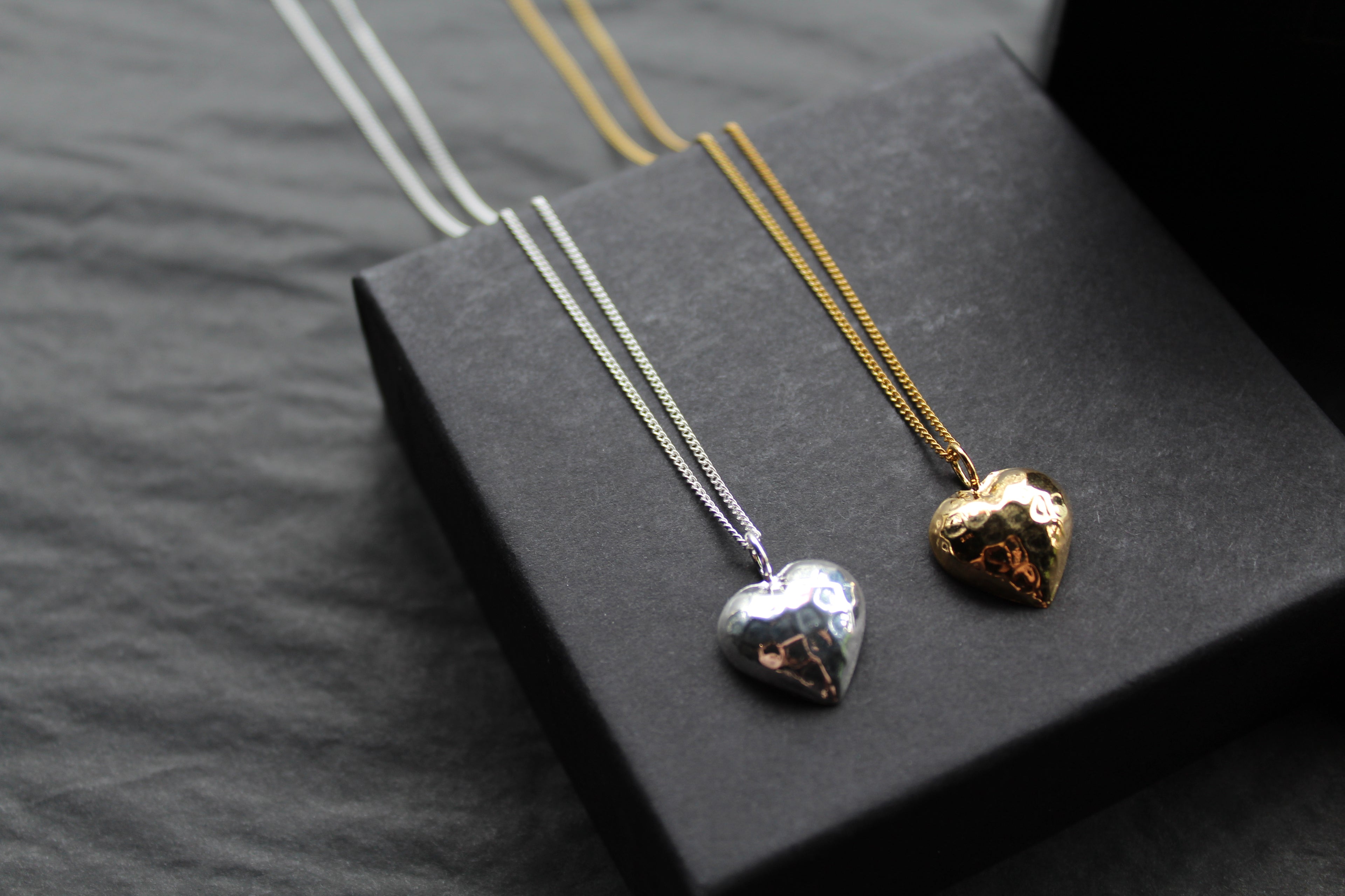 Hammered Heart Necklace