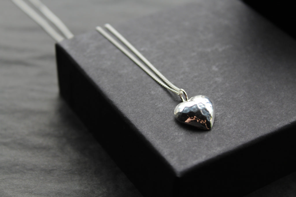 Hammered Heart Necklace