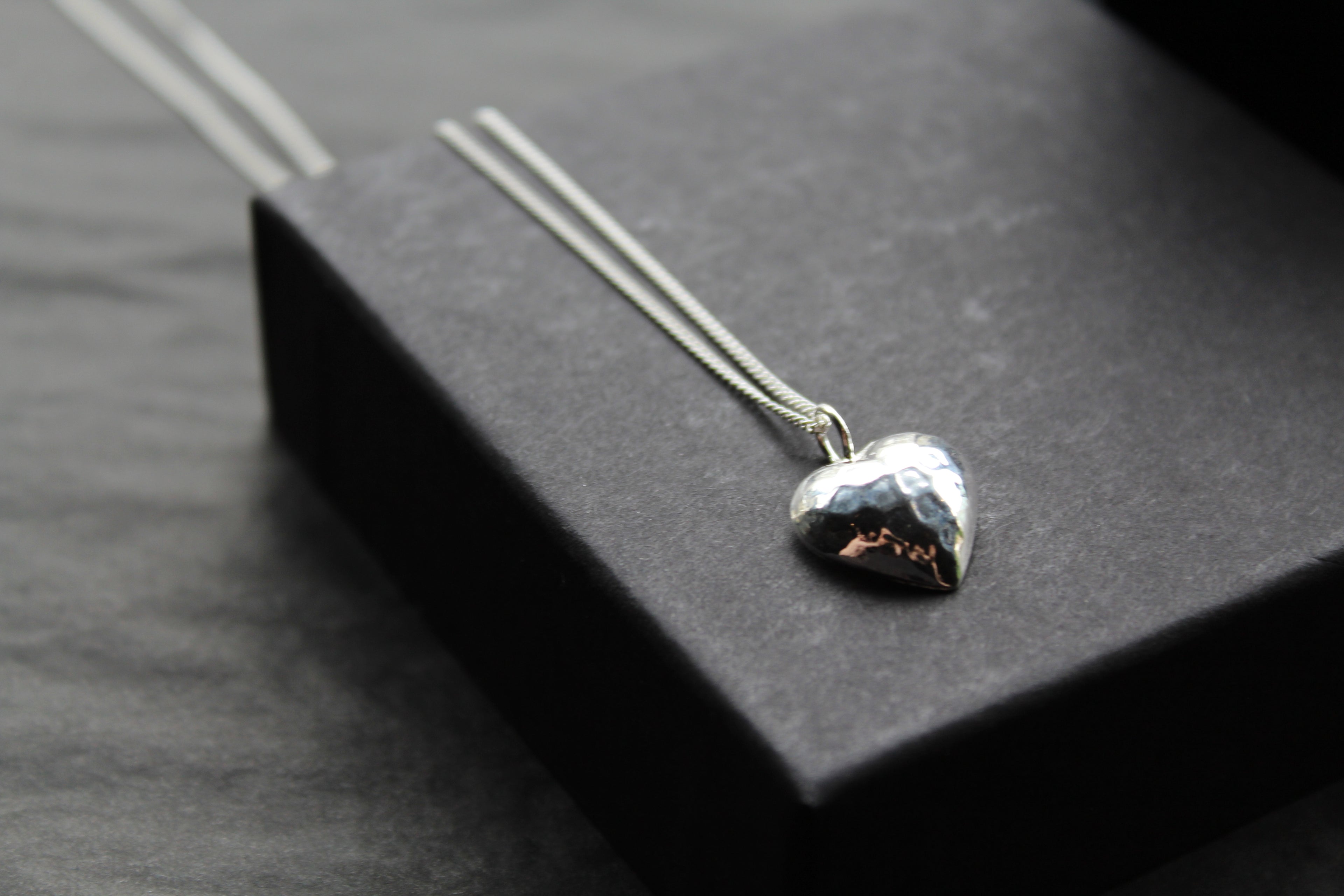 Hammered Heart Necklace