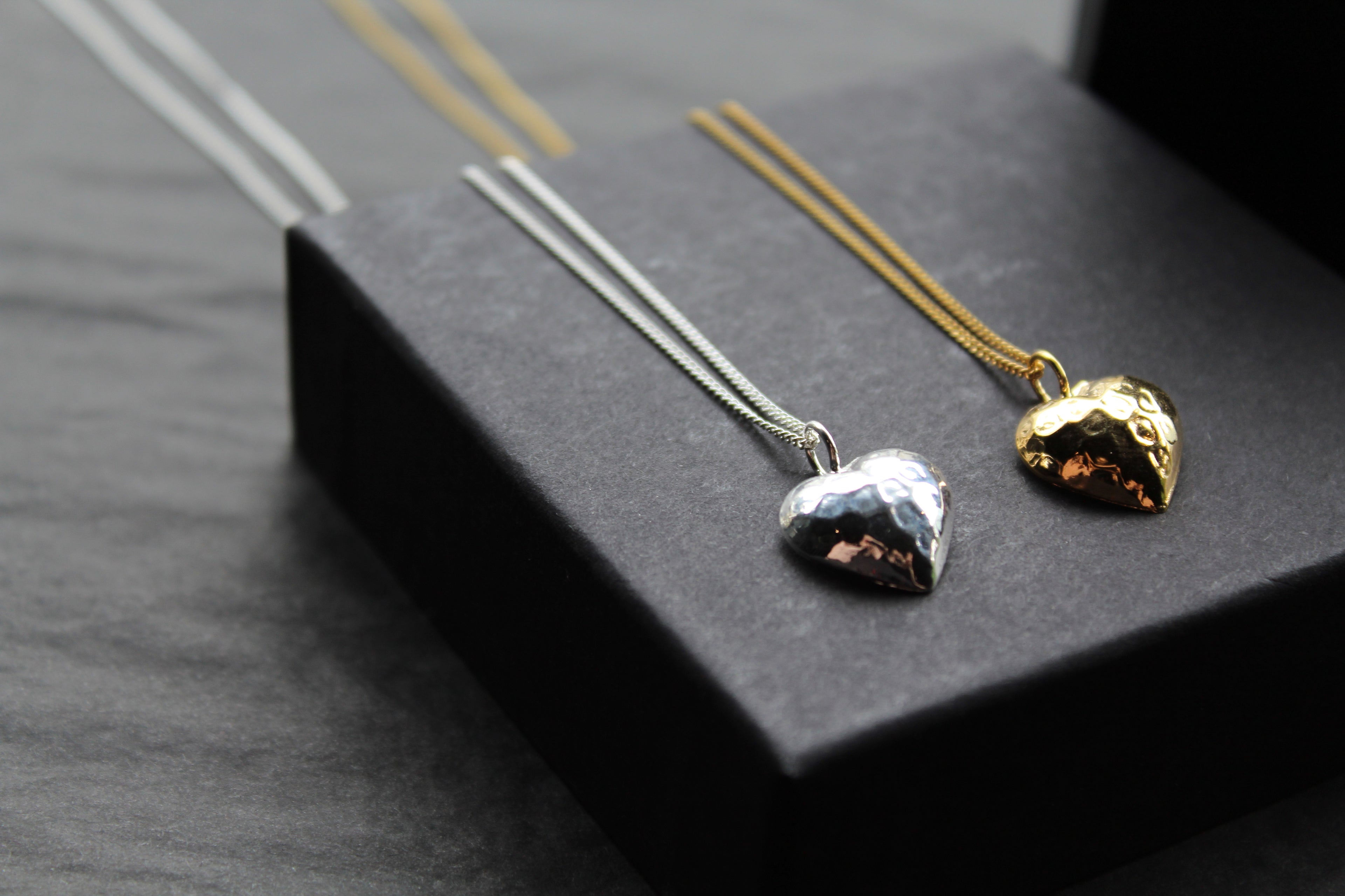 Hammered Heart Necklace