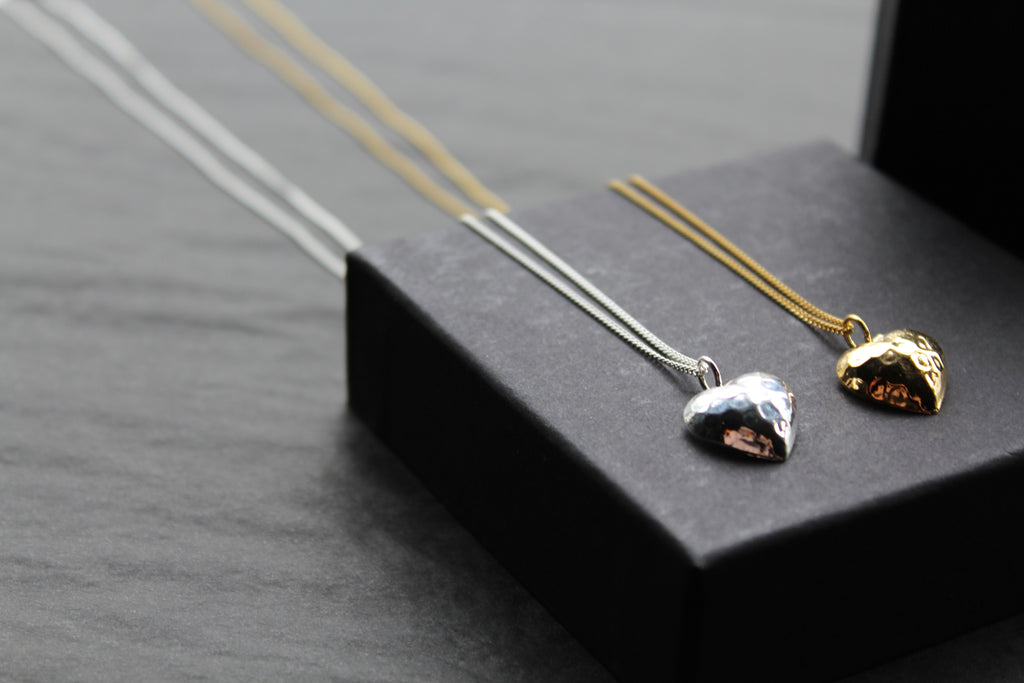 Hammered Heart Necklace